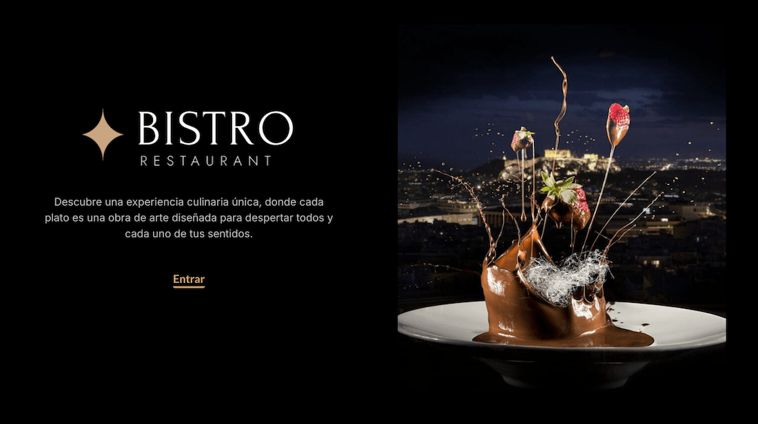 Páginas web restaurantes - Bistro